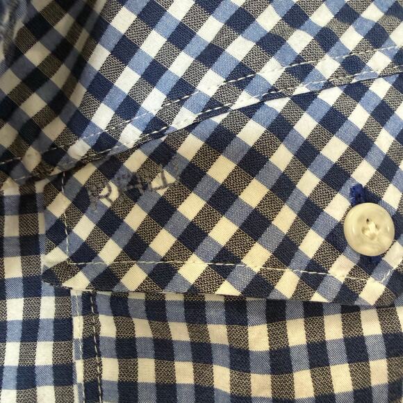 G-Star Raw Men's Short Sleeve Arc 3D Shirt Gingham Check Button Up Blue XXL - Picture 5 of 9